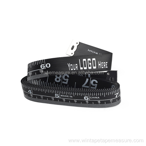 60" Black PVC Sewing Measuring Tape